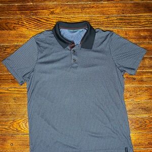 Perry Ellis Navy and Black Polo Shirt